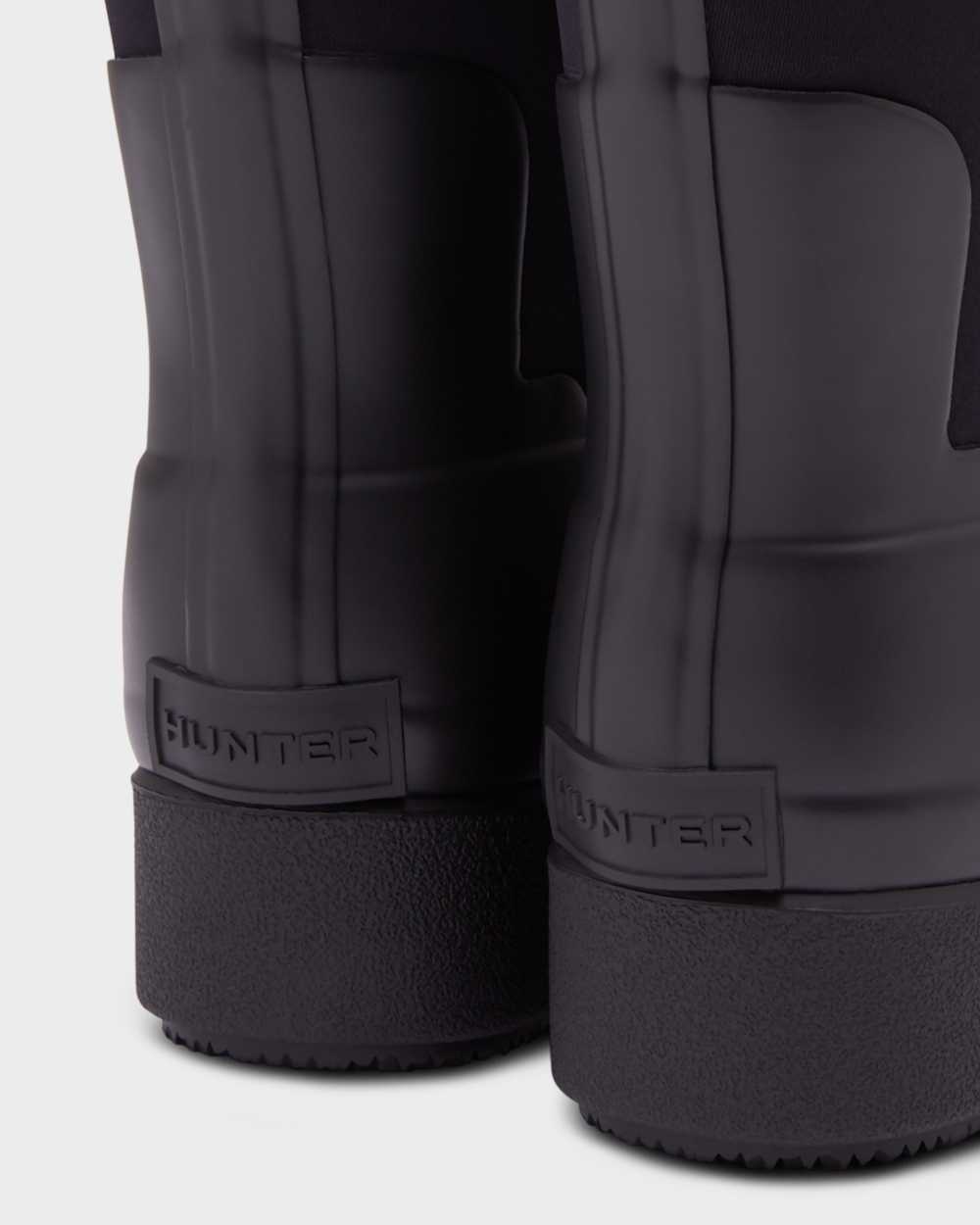 Hunter Refined Slim Fit Neoprene Creeper Short Women's Boots NZ-00228C Black
